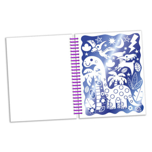 foil colouring dinosaur land 2