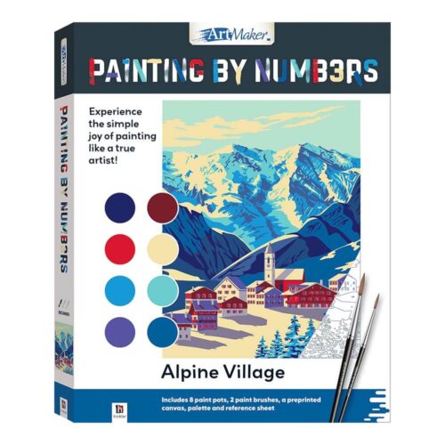 painting by numbers alpine village