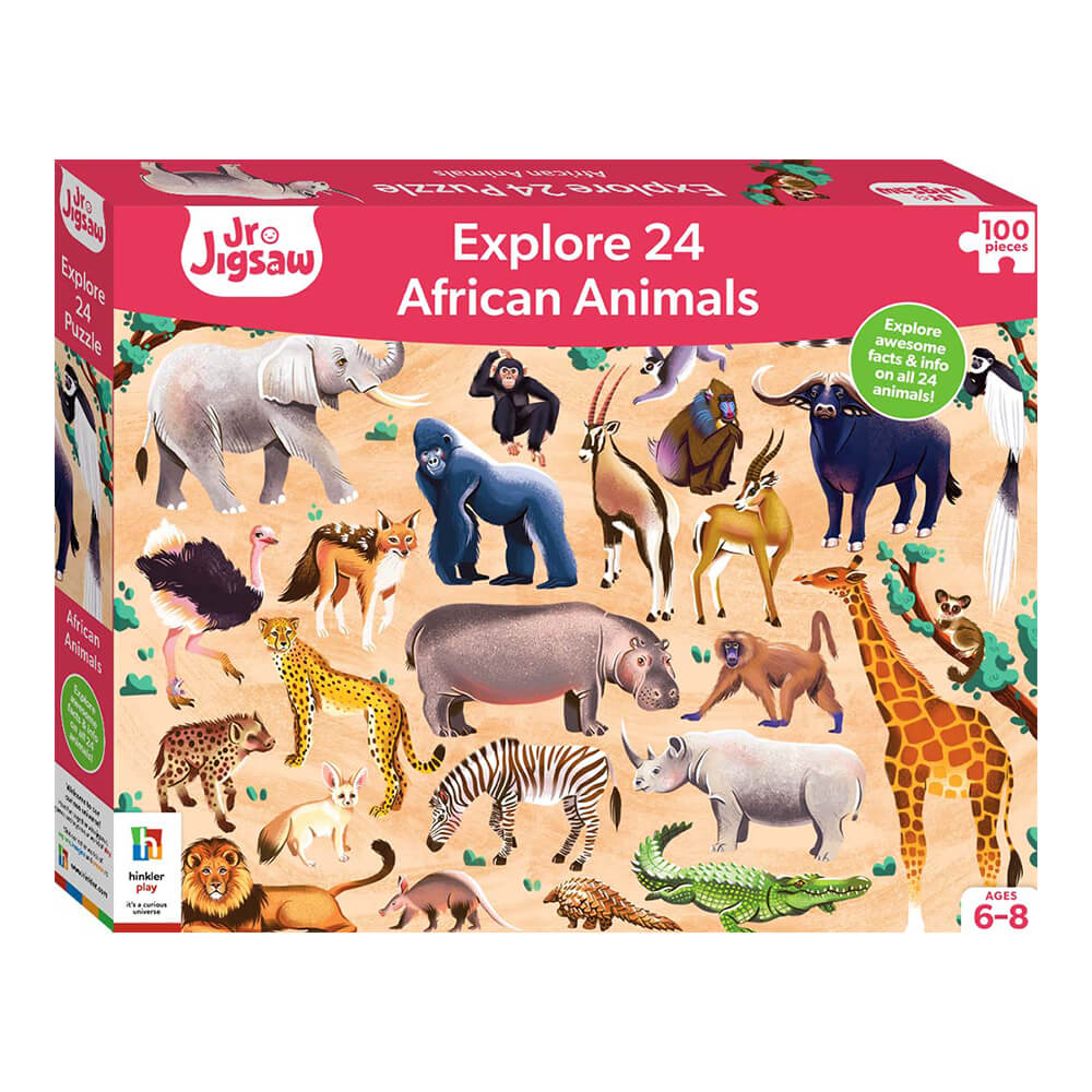 junior jigsaw explore 24 african animals